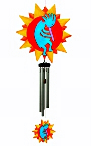 Kokopelli Dancing On The Sun Wind Chime